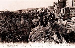Constantine - Gorges du Rhummel vue prise aval pont